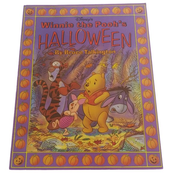 Winnie the Pooh's Halloween Paperback Book 1993 Special Edition Bruce Talkington - Picture 1 of 8